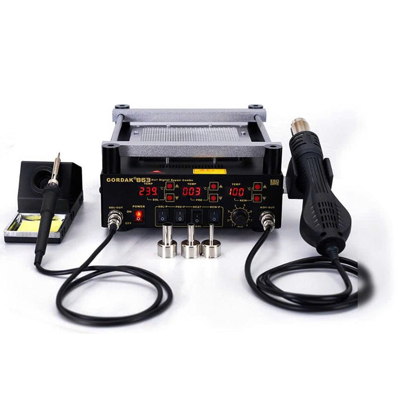 GORDAK 863 Trạm hàn khò đa năng có hấp chíp chính hãng