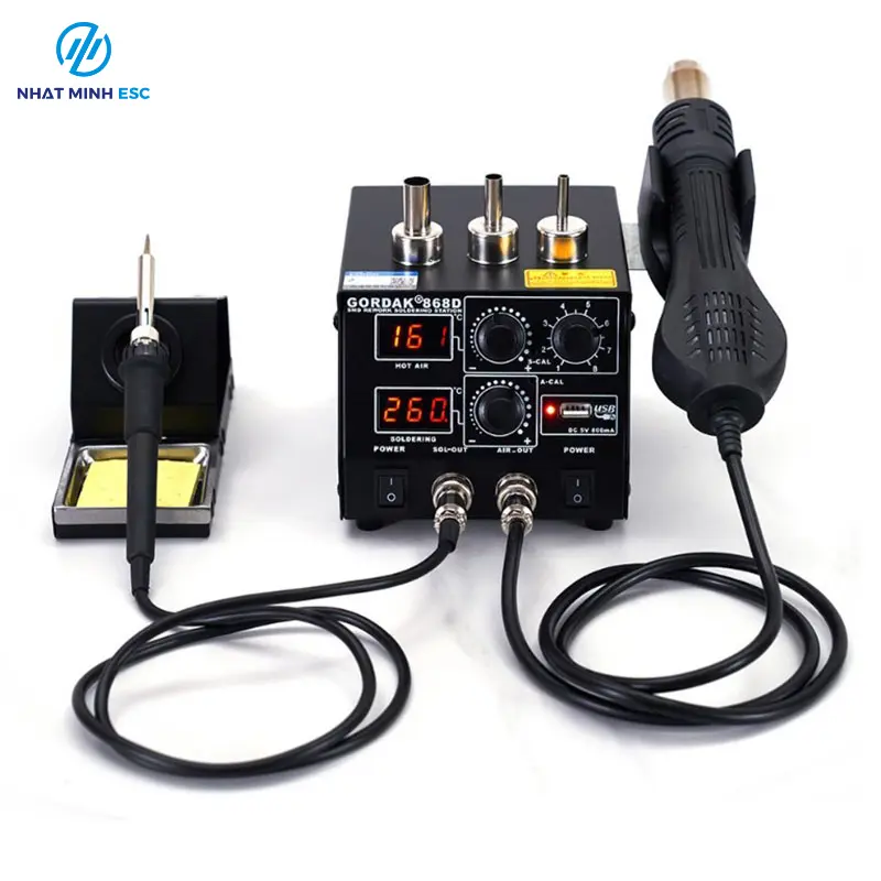 Trạm hàn khò GORDAK 868D điện tử đa năng chính hãng