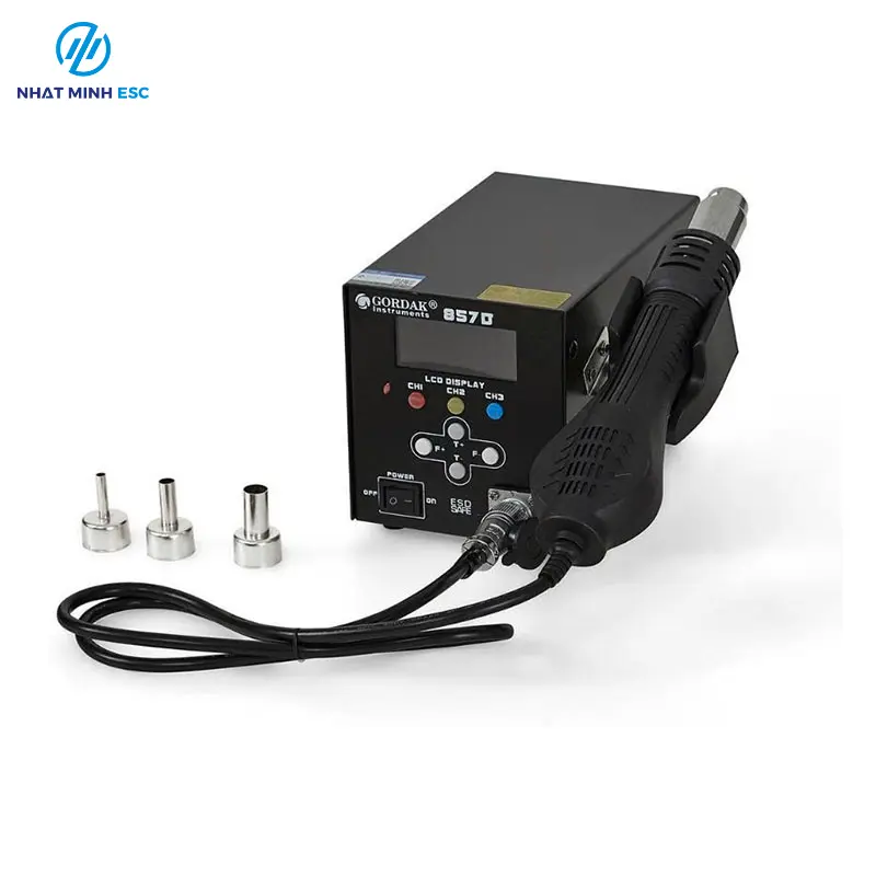 Trạm khò GORDAK 857D điện tử chính hãng hiển thị LCD